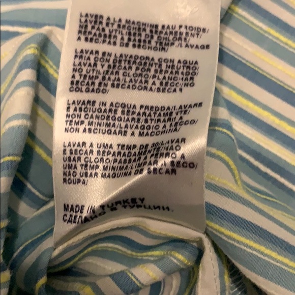 Blue and white striped Hugo Boss dress shirt - Picture 11 of 13